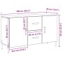 Aparador Negro de Roble 100x36x60 cm Madera de Ingeniería de , Aparadores - Ref: Foro24-862958, Precio: 137,54 €, Descuento: %