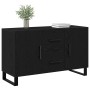 Aparador Negro de Roble 100x36x60 cm Madera Engineered de , Aparadores - Ref: Foro24-862960, Precio: 117,27 €, Descuento: %