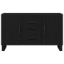 Aparador Negro de Roble 100x36x60 cm Madera Engineered de , Aparadores - Ref: Foro24-862960, Precio: 117,27 €, Descuento: %