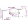 Cabinet de Televisión Negro Roble 150x30x50 cm Madera Elaborada von , TV-Möbel - Ref: Foro24-862962, Preis: 122,50 €, Rabatt: %