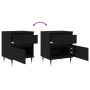 Cabinete de Noche Negro Roble 40x35x50 cm Madera Elaborada de , Mesitas de noche - Ref: Foro24-862965, Precio: 61,35 €, Descu...