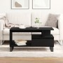 Mesa de Café Negra de Roble 90x49x45 cm de Madera Elaborada de , Mesas de centro - Ref: Foro24-862969, Precio: 99,50 €