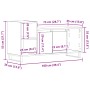 Mueble de TV  Negro Roble 100x35x55 cm Madera elaborada | Foro24.es | Tu tienda online para hogar, jardín y más Foro24.es