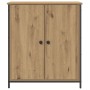 Aparador de Roble Artesanal 70x30x80 cm de Madera Ingenierizada y Acero de , Aparadores - Ref: Foro24-862974, Precio: 74,57 €...