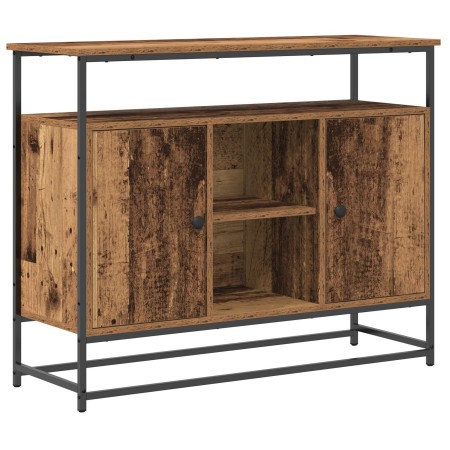Consola de Madera Vieja 100x35x80 cm Madera Compuesta y Acero de , Aparadores - Ref: Foro24-862976, Precio: 108,09 €, Descuen...