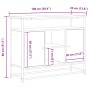Consola de Madera Vieja 100x35x80 cm Madera Compuesta y Acero de , Aparadores - Ref: Foro24-862976, Precio: 108,09 €, Descuen...