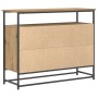 Aparador de Roble 100x35x80 cm Madera de Ingenieria y Acero de , Aparadores - Ref: Foro24-862977, Precio: 108,46 €, Descuento: %