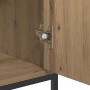 Aparador de Roble 100x35x80 cm Madera de Ingenieria y Acero de , Aparadores - Ref: Foro24-862977, Precio: 108,46 €, Descuento: %