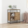 Aparador Artisan Roble 69x35x80 cm Madera y Acero de , Aparadores - Ref: Foro24-862980, Precio: 81,52 €, Descuento: %