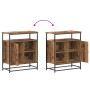 Aparador de Madera Vieja 69x35x80 cm de Madera Ingenierizada y Acero de , Aparadores - Ref: Foro24-862979, Precio: 81,29 €, D...