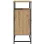 Aparador Artisan Roble 69x35x80 cm Madera y Acero de , Aparadores - Ref: Foro24-862980, Precio: 81,52 €, Descuento: %