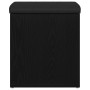Banco de almacenamiento Negro Roble 40x40x45 cm Madera Compensada von , Bänke für Hallen und Lager - Ref: Foro24-862982, Prei...
