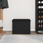 Banco de almacenamiento Negro Roble 60x40x45 cm Madera elaborada von , Bänke für Hallen und Lager - Ref: Foro24-862983, Preis...