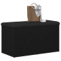Banco de almacenamiento Negro Roble 80x40x45 cm Madera de Ingeniería von , Bänke für Hallen und Lager - Ref: Foro24-862984, P...