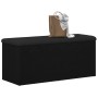 Banco de almacenamiento Negro Roble 100x40x45 cm Madera artificial von , Bänke für Hallen und Lager - Ref: Foro24-862985, Pre...
