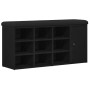 Banco de Almacenamiento Negro Roble 100x30x48 cm Madera Compensada von , Bänke für Hallen und Lager - Ref: Foro24-862986, Pre...