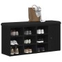 Banco de Almacenamiento Negro Roble 100x30x48 cm Madera Compensada von , Bänke für Hallen und Lager - Ref: Foro24-862986, Pre...