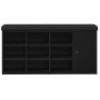 Banco de Almacenamiento Negro Roble 100x30x48 cm Madera Compensada von , Bänke für Hallen und Lager - Ref: Foro24-862986, Pre...