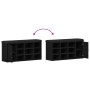 Banco de Almacenamiento Negro Roble 100x30x48 cm Madera Compensada von , Bänke für Hallen und Lager - Ref: Foro24-862986, Pre...