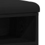 Banco de Almacenamiento Negro de Roble 100x30x48 cm de Madera Elaborada von , Bänke für Hallen und Lager - Ref: Foro24-862988...