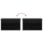 Banco de almacenamiento Negro Roble 80x30x45 cm Madera Compensada von , Bänke für Hallen und Lager - Ref: Foro24-862989, Prei...