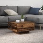 Mesa de Café con Luces LED Madera Vieja 55x55x31 cm de , Mesas de centro - Ref: Foro24-862994, Precio: 66,32 €, Descuento: %