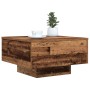 Mesa de Café con Luces LED Madera Vieja 55x55x31 cm de , Mesas de centro - Ref: Foro24-862994, Precio: 66,32 €, Descuento: %