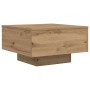 Mesa de café con luces LED Roble Artesano 55x55x31 cm von , Couchtisch - Ref: Foro24-862995, Preis: 65,39 €, Rabatt: -5%%