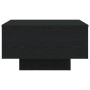 Mesa de Café con Luces LED Roble Negro 55x55x31 cm de , Mesas de centro - Ref: Foro24-862996, Precio: 67,72 €, Descuento: %