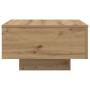 Mesa de café con luces LED Roble Artesano 55x55x31 cm de , Mesas de centro - Ref: Foro24-862995, Precio: 68,96 €