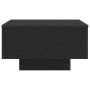 Mesa de Café con Luces LED Roble Negro 55x55x31 cm de , Mesas de centro - Ref: Foro24-862996, Precio: 67,72 €, Descuento: %