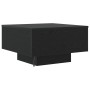 Mesa de Café con Luces LED Roble Negro 55x55x31 cm de , Mesas de centro - Ref: Foro24-862996, Precio: 67,72 €, Descuento: %