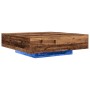Mesa de café con luces LED de madera antigua 100x100x31 cm by , Coffee table - Ref: Foro24-863006, Price: 111,86 €, Discount: %