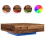 Mesa de café con luces LED de madera antigua 100x100x31 cm by , Coffee table - Ref: Foro24-863006, Price: 111,86 €, Discount: %