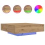 Mesa de Café Roble Artesano Madera de Ingeniería 100 x 100 x 31 cm by , Coffee table - Ref: Foro24-863007, Price: 118,87 €, D...