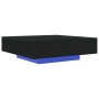Mesa de café con luces LED Madera de roble negra 100x100x31 cm von , Couchtisch - Ref: Foro24-863008, Preis: 111,27 €, Rabatt: %