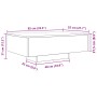 Mesa de Café con Luces LED Madera Vieja 85x55x31 cm by , Coffee table - Ref: Foro24-863009, Price: 74,35 €, Discount: %