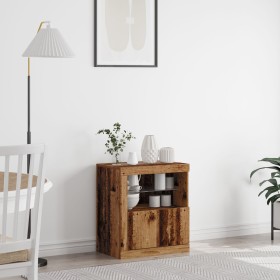 Aparador con luces LED Madera Vieja 60,5x37x67 cm by , Sideboards - Ref: Foro24-863012, Price: 69,33 €, Discount: %
