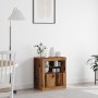 Aparador con luces LED Madera Vieja 60,5x37x67 cm de , Aparadores - Ref: Foro24-863012, Precio: 72,89 €, Descuento: %
