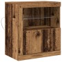 Aparador con luces LED Madera Vieja 60,5x37x67 cm de , Aparadores - Ref: Foro24-863012, Precio: 72,89 €, Descuento: %