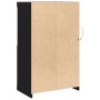Aparador con Luces LED Roble Negro 60,5x37x100 cm von , Schließfächer und Lagerschränke - Ref: Foro24-863017, Preis: 93,42 €,...