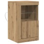 Consola con luces LED Roble Artisan 41x37x67 cm von , Schließfächer und Lagerschränke - Ref: Foro24-863020, Preis: 57,14 €, R...