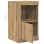 Consola con luces LED Roble Artisan 41x37x67 cm von , Schließfächer und Lagerschränke - Ref: Foro24-863020, Preis: 57,14 €, R...
