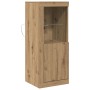 Aparador con Luces LED Roble Artisan 41x37x100 cm de , Aparadores - Ref: Foro24-863025, Precio: 76,33 €, Descuento: %