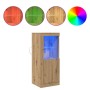 Aparador con Luces LED Roble Artisan 41x37x100 cm de , Aparadores - Ref: Foro24-863025, Precio: 76,33 €, Descuento: %