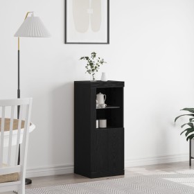 Sideboard con luces LED Negro Roble 41x37x100 cm de , Aparadores - Ref: Foro24-863026, Precio: 81,02 €, Descuento: -5%%