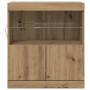 Sideboard de con luces LED Roble Artesano 60x37x67 cm de , Aparadores - Ref: Foro24-863028, Precio: 75,90 €, Descuento: %