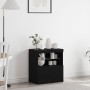 Aparador con luces LED Negro Roble 60x37x67 cm de , Aparadores - Ref: Foro24-863029, Precio: 79,92 €, Descuento: %