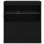 Aparador con luces LED Negro Roble 60x37x67 cm de , Aparadores - Ref: Foro24-863029, Precio: 79,92 €, Descuento: %