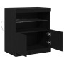 Aparador con luces LED Negro Roble 60x37x67 cm de , Aparadores - Ref: Foro24-863029, Precio: 79,92 €, Descuento: %
